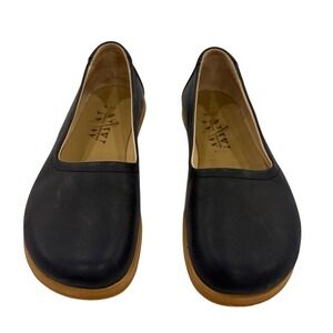 Nebula Walking Navy Leather Barefoot Ballet Flats Wide Toe Box Minimalist W 7.5